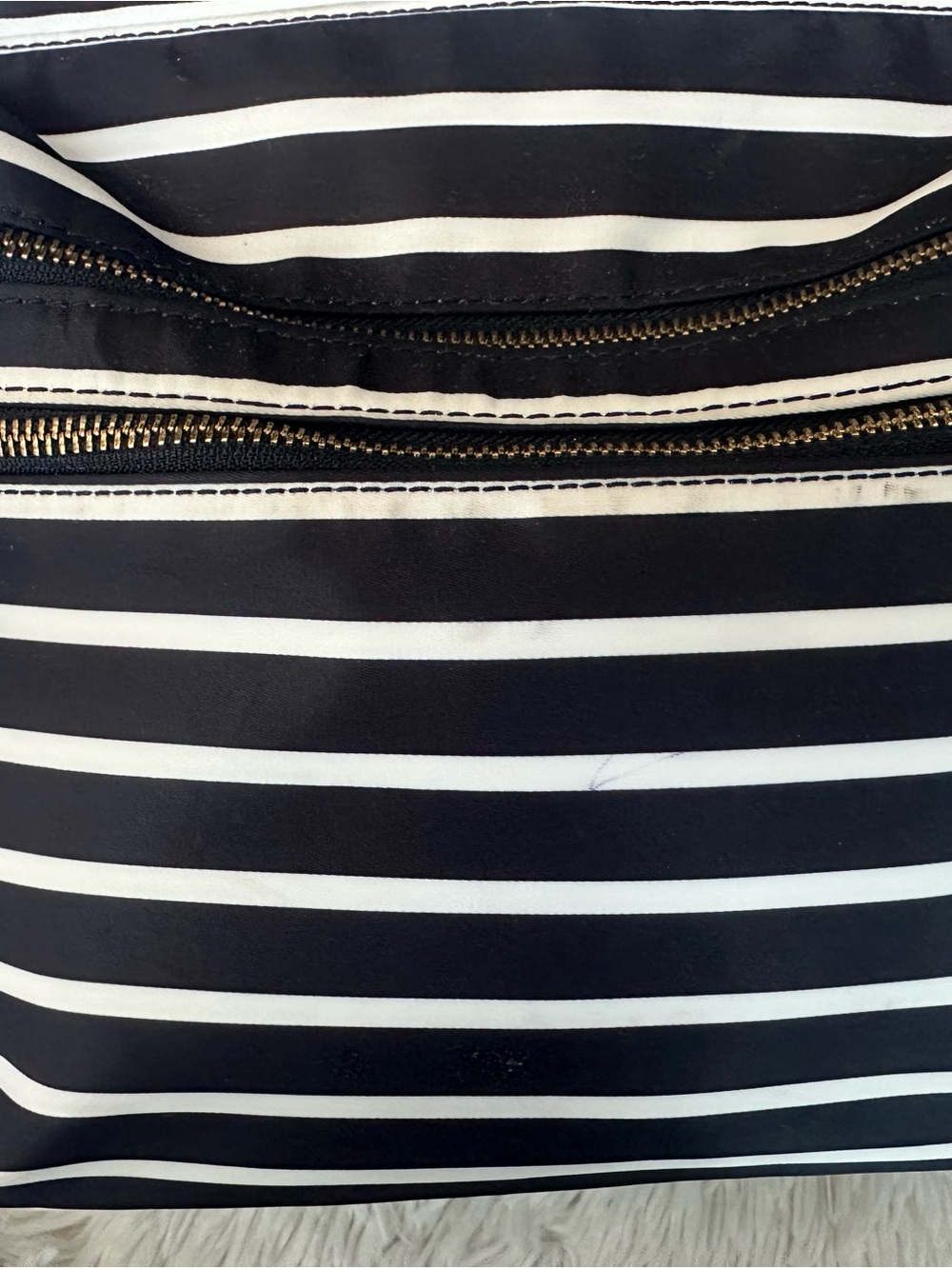 kate spade Black & White Striped Backpack - Picture 16 of 16